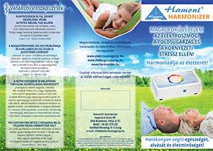 Info-Folder Hamoni® Harmonisierer auf Ungarisch, Außenseite