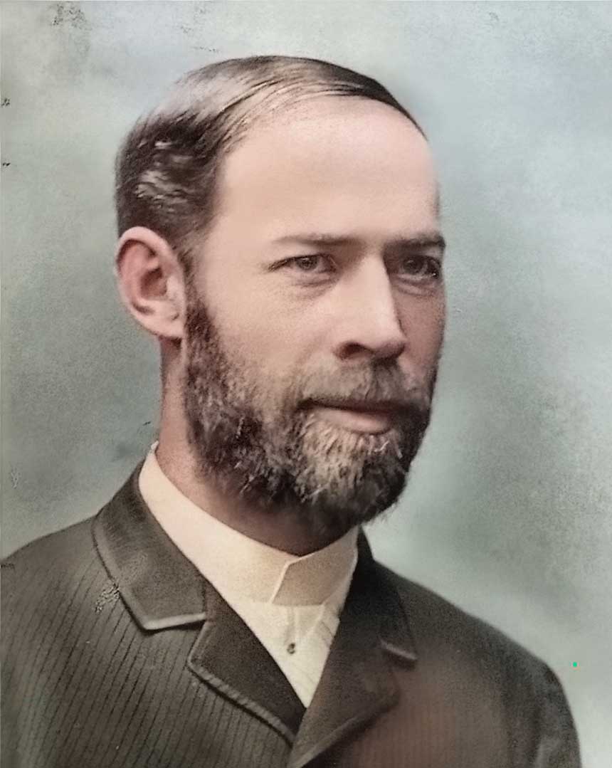 Portraitfoto von Heinrich Hertz (1857-1894)