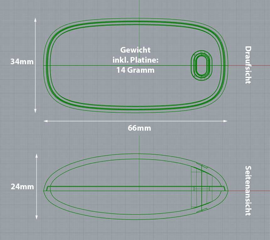 Gehäuse-Abmessungen und Gewicht des Hamoni® Harmonisierer Mobil